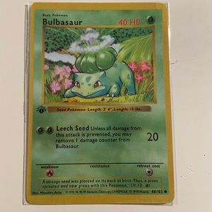 1999 Bulbasaur Pokémon card